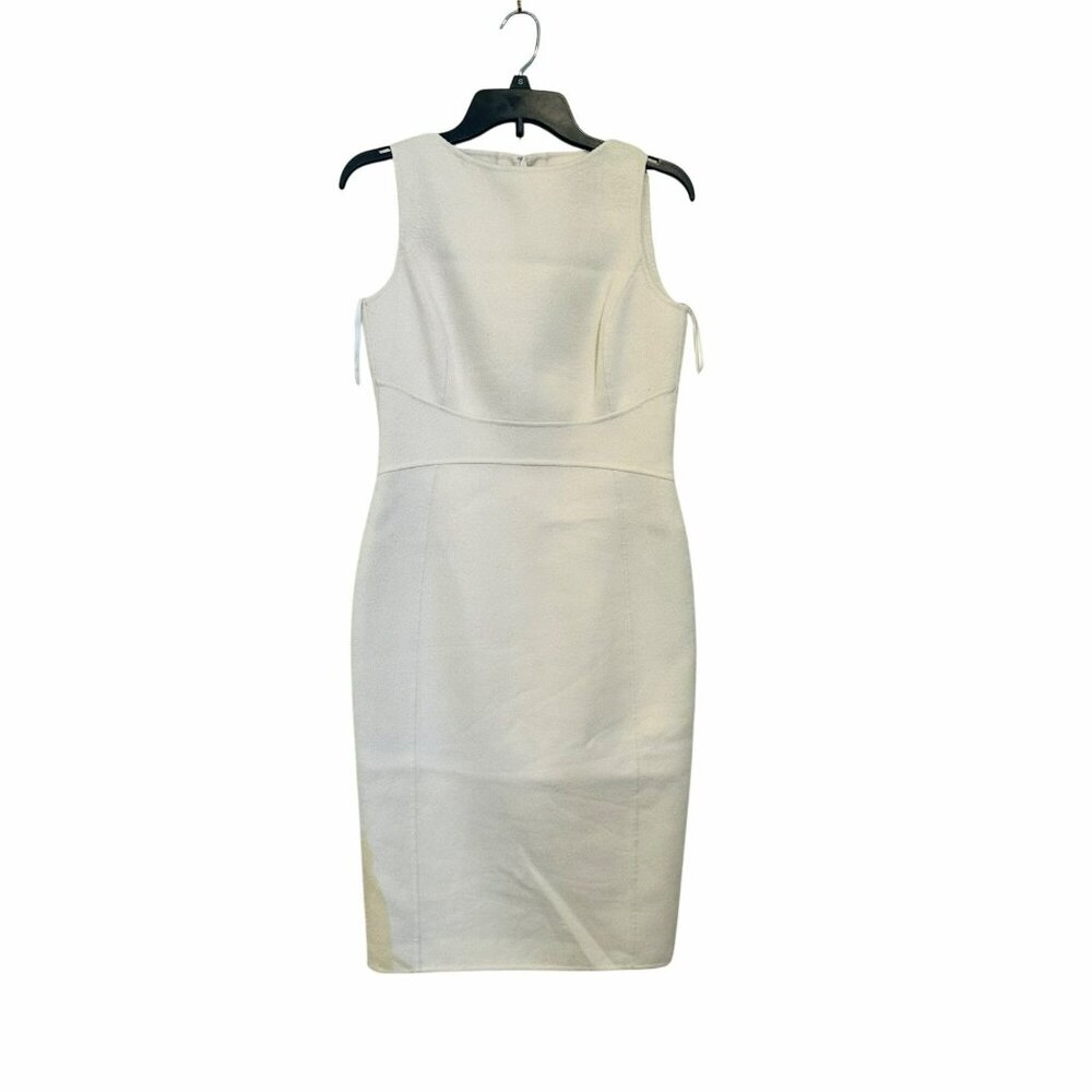 ✨Michael Kors Size 6 Wool & Angora Blend White Sleeveless Sheath Dress✨